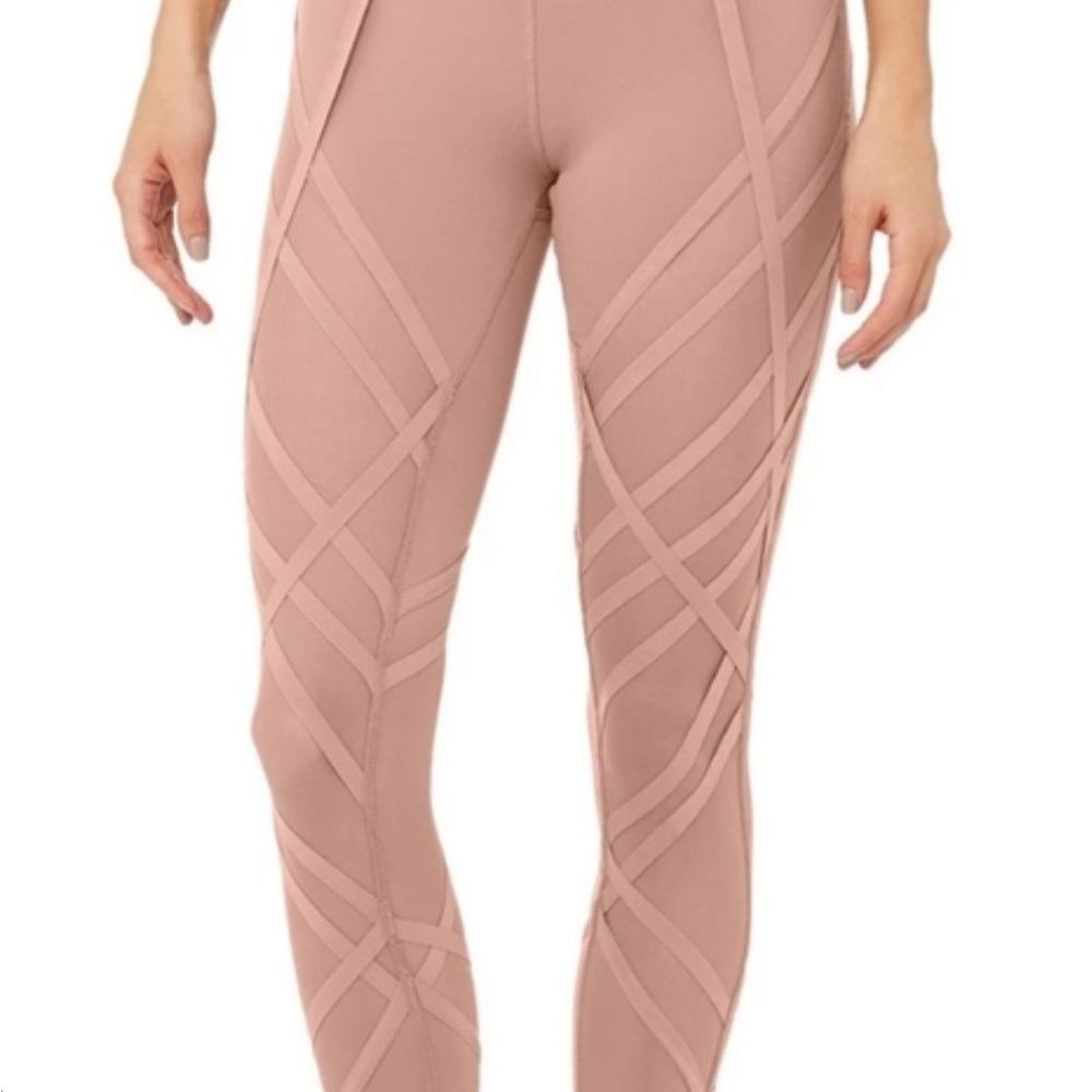 Small ALO Mesh Ribbon Lace Leggings